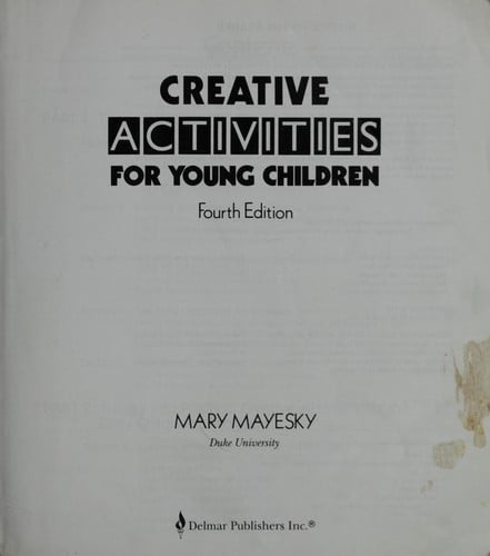 Creative Activities for Young Children
