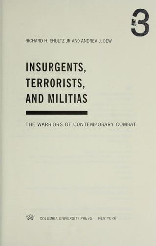Insurgents, terrorists, and militias