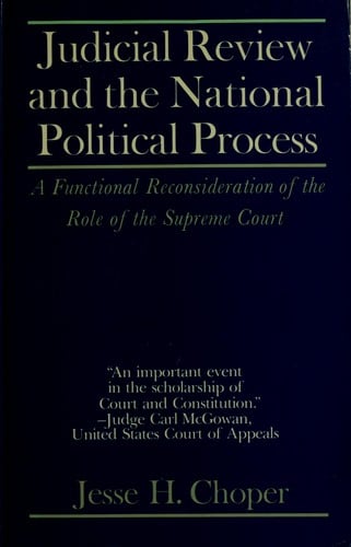 Judicial review and the national political process