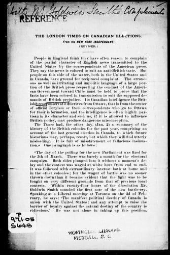 The London Times on Canadian elections