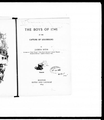 The boys of 1745 at the capture of Louisbourg