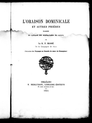 L'oraison dominicale et autres prières