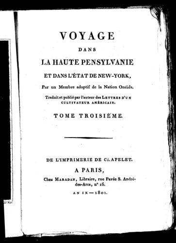 Voyage dans la haute Pensylvanie et dans l'état de New-York