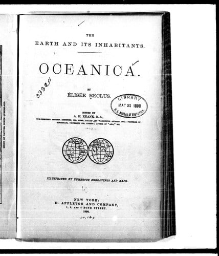 The earth and its inhabitants, Oceania