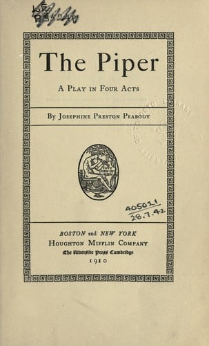 The piper, a play in four acts