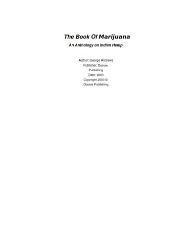 The Book of Marijuana