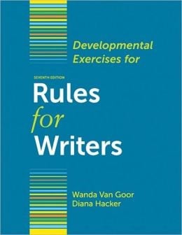Developmental Exercises for Rules for Writers / Edition 7