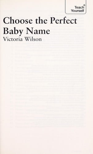 Choose the perfect baby name