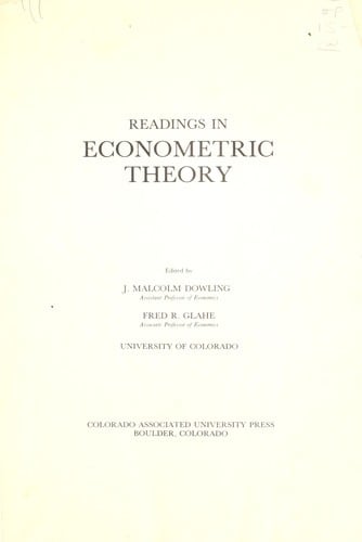 Readings in econometric theory