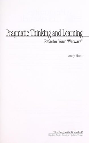 Pragmatic thinking and learning
