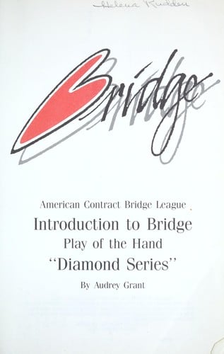 ACBL Introduction to Bridge Play of the Hand (Diamond Series, Book 2)