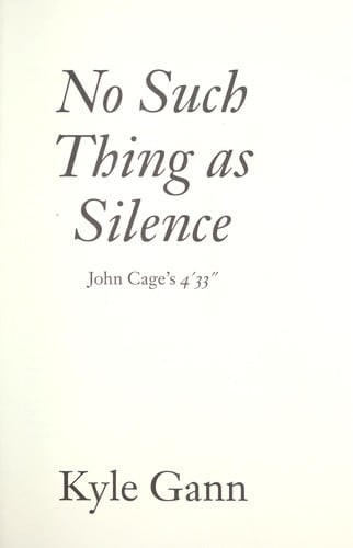 No such thing as silence