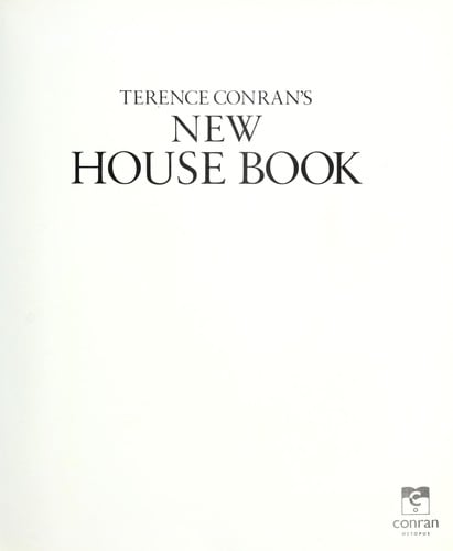 Terence Conran's new house book