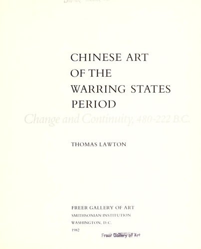 Chinese art of the warring states period