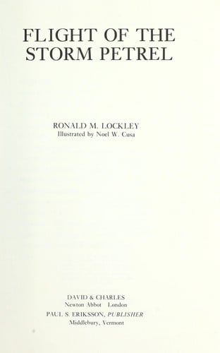 Flight of the storm petrel