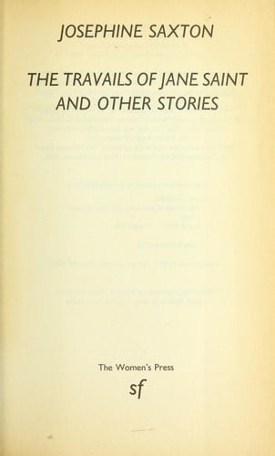 The Travails of Jane Saint and Other Stories