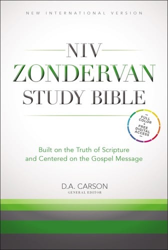 NIV Zondervan Study Bible, Hardcover, Full Color, Free Digital