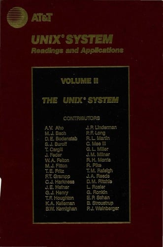 UNIX System Readings and Applications Volume II