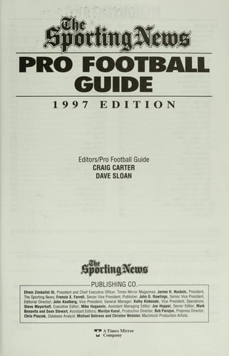 Pro football guide : the almanac of the 1996 season