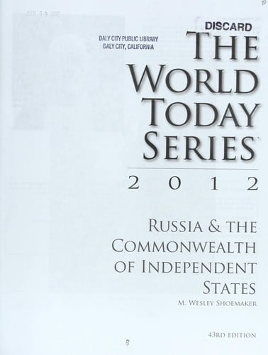 Russia & the Commonwealth of Independent States 2012