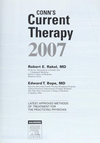 Conn's current therapy 2007