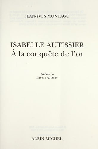 Isabelle Autissier a   la conque te de l'or