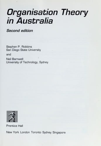 Organisational Theory Australia