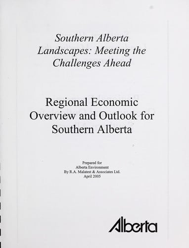Regional economic overview and outlook for southern Alberta