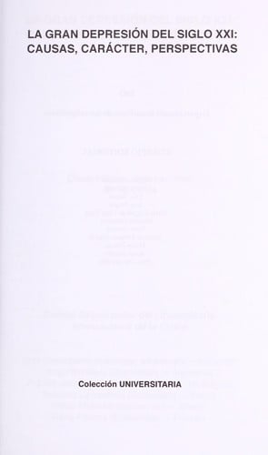 La gran depresión del siglo XXI