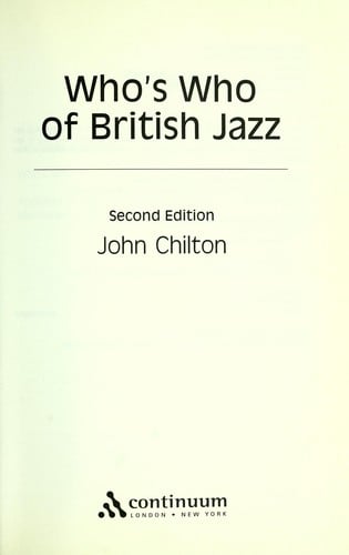 WHO'S WHO OF BRITISH JAZZ