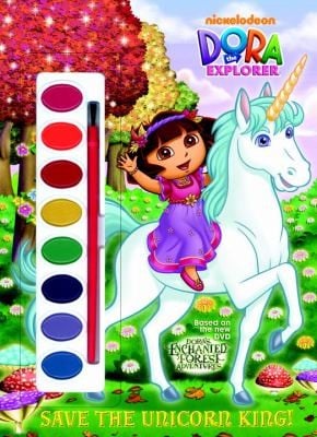 Dora The Explorer Paint Box Book