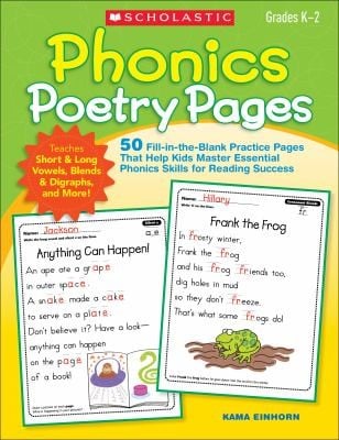 Phonics Poetry Pages Grades K2
