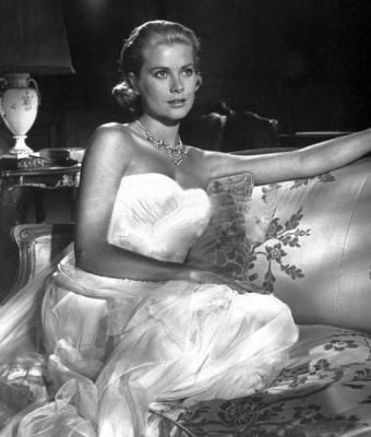 Grace Kelly On Lounge Journal Black And White