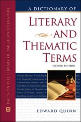 A Dictionary Of Literary And Thematic Terms