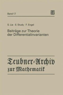 Beitrge Zur Theorie Der Differentialinvarianten