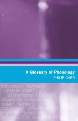 A Glossary Of Phonology