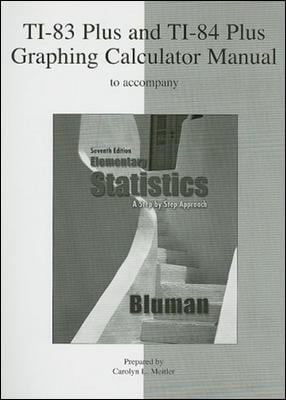Ti83 Plus And Ti84 Plus Graphing Calculator Manual To Accompany Elementary Statistics A Step By Step Approach
