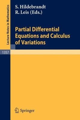 Partial Differential Equations And Calculus Of Variations
