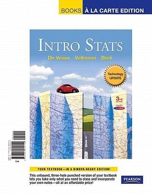Intro Stats Technology Update Books A La Carte Edition
