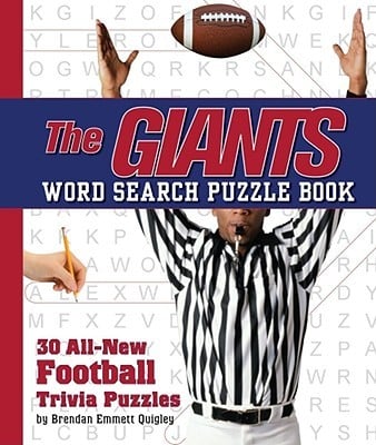 The Giants Word Search Book 30 All New Football Trivia Puzzles