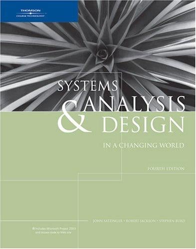 Systems Analysis & Design in a Changing World