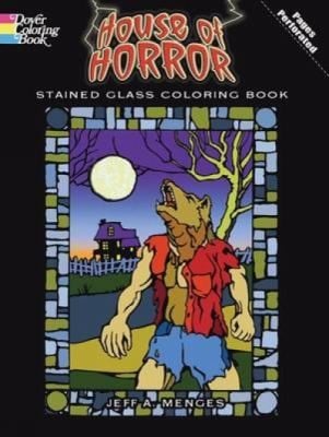 House Of Horror Stained Glass Coloring Book