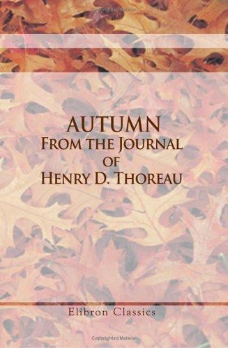 Autumn. From the Journal of Henry D. Thoreau