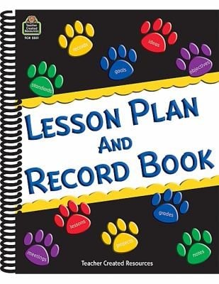 Paw Prints Lesson Plan Record Book
