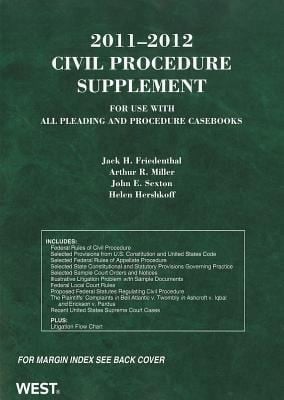 20112012 Civil Procedure Supplement