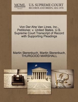 Von Der Ahe Van Lines Inc Petitioner