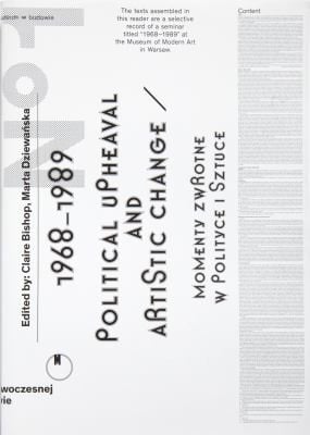 1968 1989 Political Upheaval And Artistic Change Vwx Are A Selective Record Of A Seminar Titled 9168 1989 At The Museum Of Modern Art In Warsaw