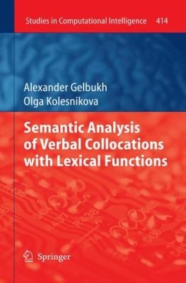 Semantic Analysis Of Verbal Collocations With Lexical Functions
