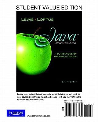Java Software Solutions Student Value Edition