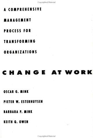 Change at work
